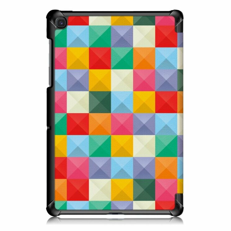 Чехол UniCase Life Style для Samsung Galaxy Tab S5e 10.5 (T720/725) - Colorful Triangles Grids: фото 3 из 10