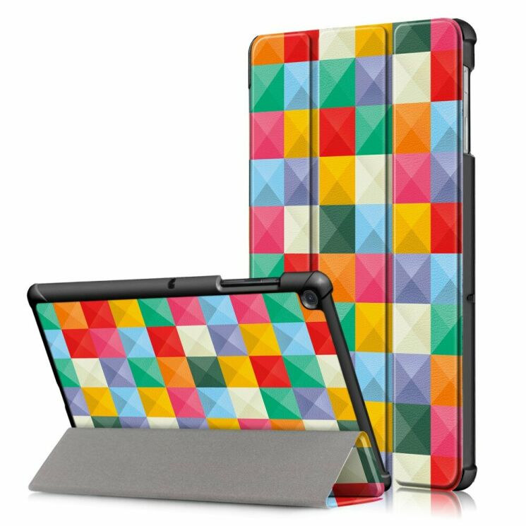 Чехол UniCase Life Style для Samsung Galaxy Tab S5e 10.5 (T720/725) - Colorful Triangles Grids: фото 1 из 10