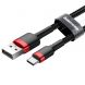 Дата-кабель BASEUS Kevlar Series Type-C 3A (1м) - Black / Red (895141BR). Фото 2 з 15