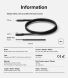 Кабель Ringke 90 Degree Type-C to Type-C 240W (5A, 1m) 8800293851479 - Black (896543B). Фото 17 из 20