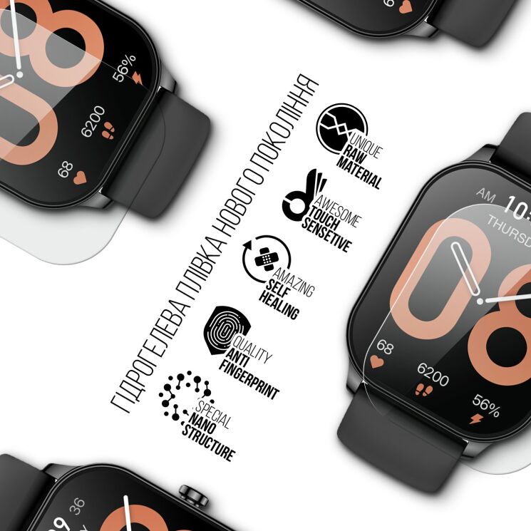 Комплект плівок (6шт) ArmorStandart Watch Film для Huami Amazfit Pop 3S: фото 2 з 4