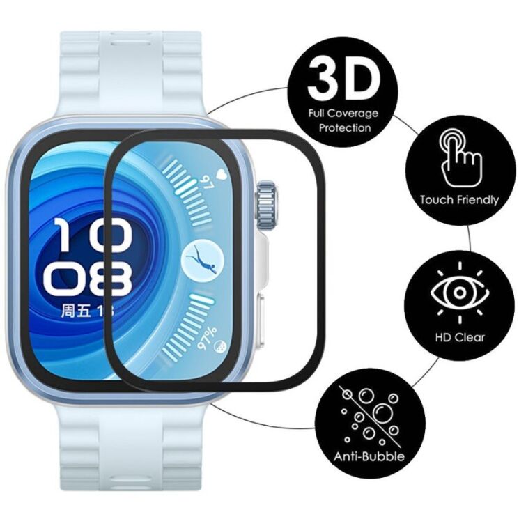 Комплект захисних плівок ENKAY Protector Film для Huawei Watch Fit 4 Pro - Black: фото 2 з 7