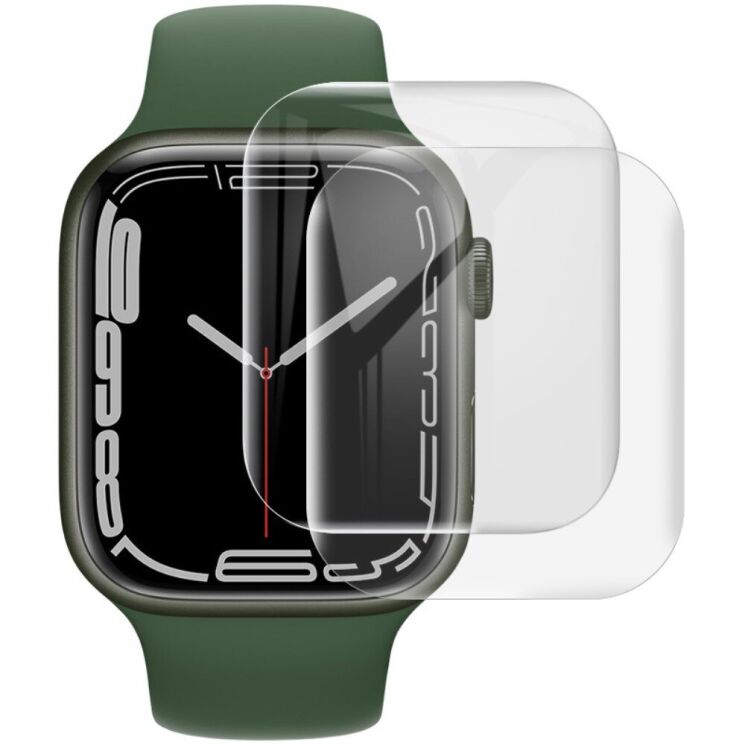 Комплект захисних плівок IMAK Hydrogel Film для Apple Watch 45 mm (7 / 8 / 9 Series): фото 1 з 11