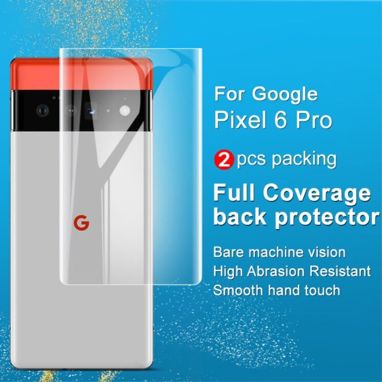 Комплект захисних плівок на задню панель IMAK Full Coverage Hydrogel Film для Google Pixel 6 Pro: фото 3 з 11