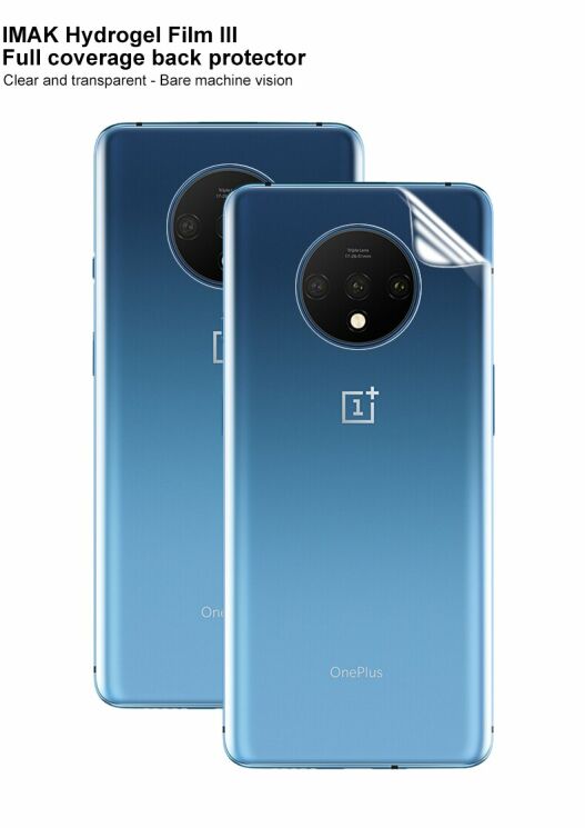 Комплект захисних плівок на задню панель IMAK Full Coverage Hydrogel Film для OnePlus 7T: фото 4 з 12