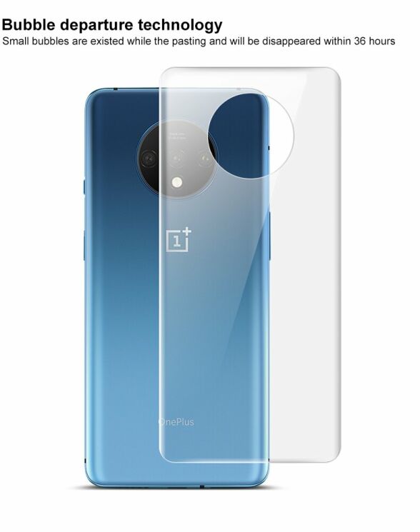 Комплект захисних плівок на задню панель IMAK Full Coverage Hydrogel Film для OnePlus 7T: фото 7 з 12