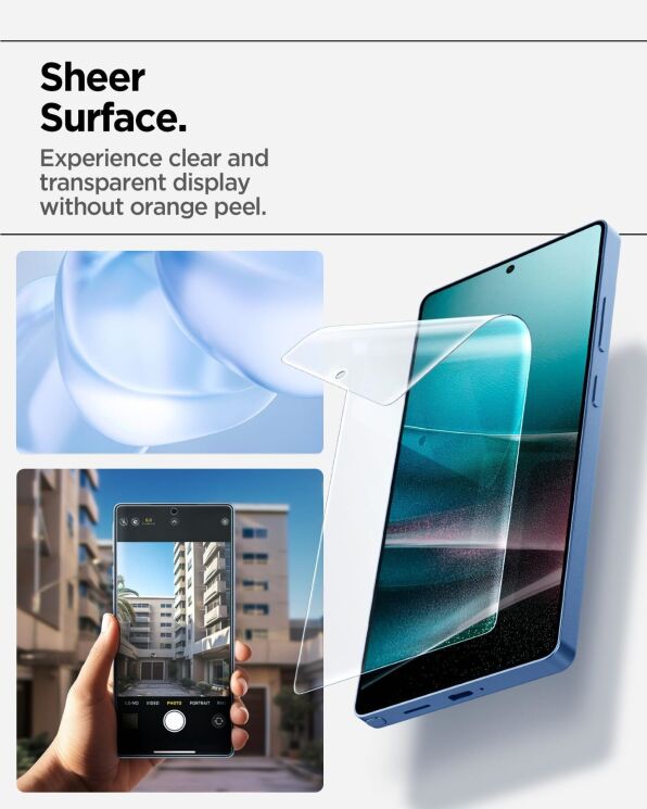 Защитная пленка Spigen (SGP) Elite Shield EZ Fit для Samsung Galaxy S25 Ultra (S938) AFL09083: фото 9 из 11