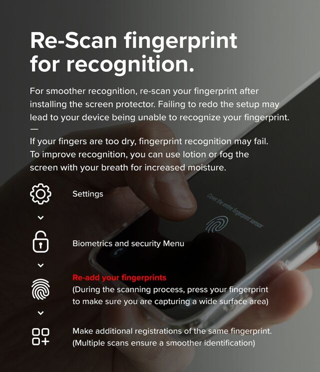 Комплект захисних стекол (2шт) Ringke Easy Slide Tempered Glass для Samsung Galaxy S25 (S931) / Galaxy S24 (S921) 8800274968448: фото 17 з 17
