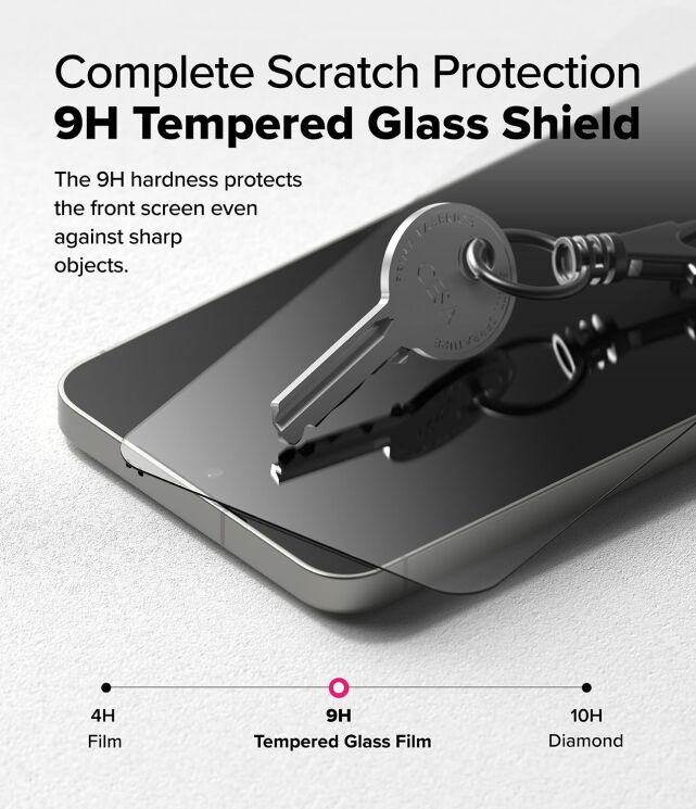 Комплект захисних стекол (2шт) Ringke Easy Slide Tempered Glass для Samsung Galaxy S25 (S931) / Galaxy S24 (S921) 8800274968448: фото 6 з 17
