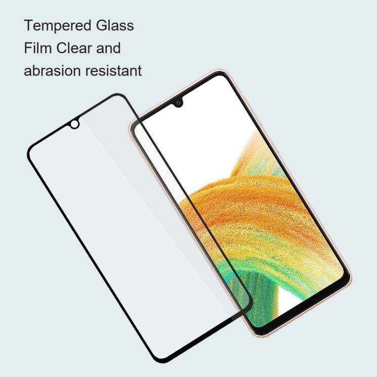Комплект защитных стекол AMORUS Full Glue для Samsung Galaxy M15 (M156) - Black: фото 6 из 9