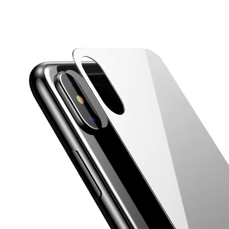 Комплект захисних стекол BASEUS HD Full Glue для Apple iPhone XS - White: фото 6 з 19