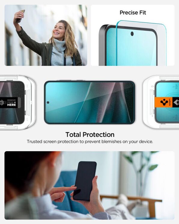 Комплект защитных стекол Spigen (SGP) GLAS.tR EZ Fit Sensor Protected для Samsung Galaxy A36 (A366) AGL09202: фото 12 из 12