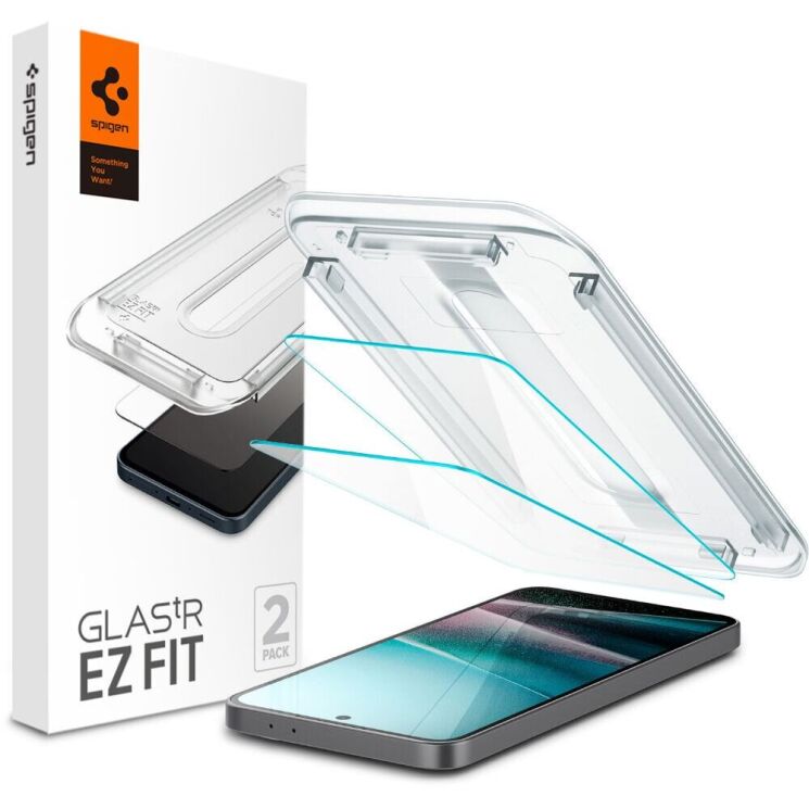 Комплект защитных стекол Spigen (SGP) GLAS.tR EZ Fit Sensor Protected для Samsung Galaxy A36 (A366) AGL09202: фото 1 из 12