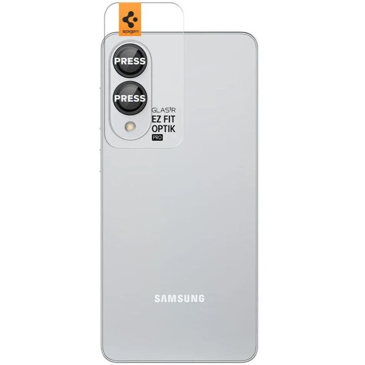 Комплект захисного скла Spigen (SGP) Optik Pro Lens Protector для Samsung Galaxy S25 Edge (S937) AGL09413 - Black: фото 4 з 12