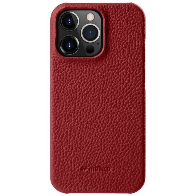 Шкіряний чохол MELKCO Leather Case для Apple iPhone 15 Pro - Red: фото 1 з 5