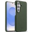 Кожаный чехол MELKCO Leather Case для Samsung Galaxy S26 (S942) - Dark Green (404276DG)