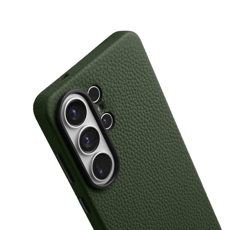 Кожаный чехол MELKCO Leather Case Magnetic для Samsung Galaxy S26 Ultra (S948) - Green: фото 3 из 4