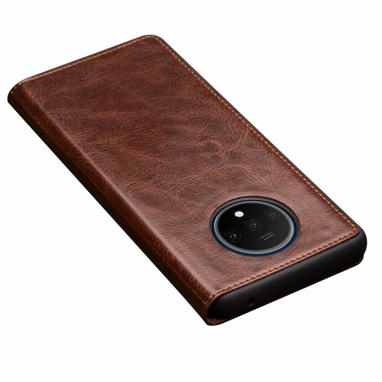 Кожаный чехол QIALINO Classic Case для OnePlus 7T - Brown: фото 4 из 13
