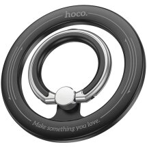 Магнітне кільце-тримач Hoco GH1 Gentle - Black: фото 1 з 7