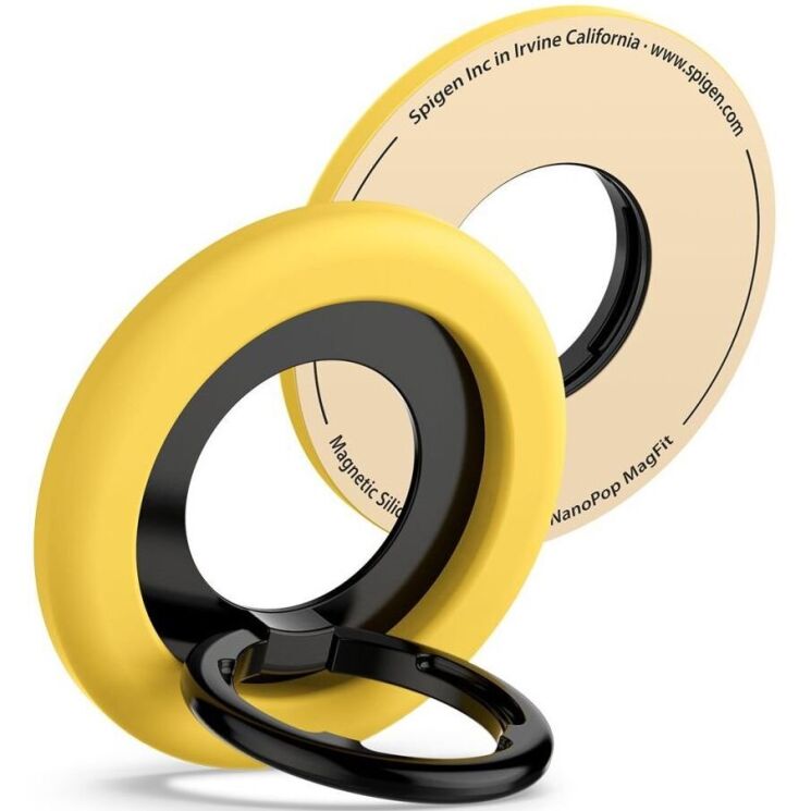 Магнітне кільце-тримач Spigen (SGP) Nano Pop Ring (MagFit) AMP09027 - Mango Yellow: фото 1 з 15