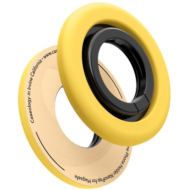 Магнітне кільце-тримач Spigen (SGP) Nano Pop Ring (MagFit) AMP09027 - Mango Yellow: фото 8 з 15