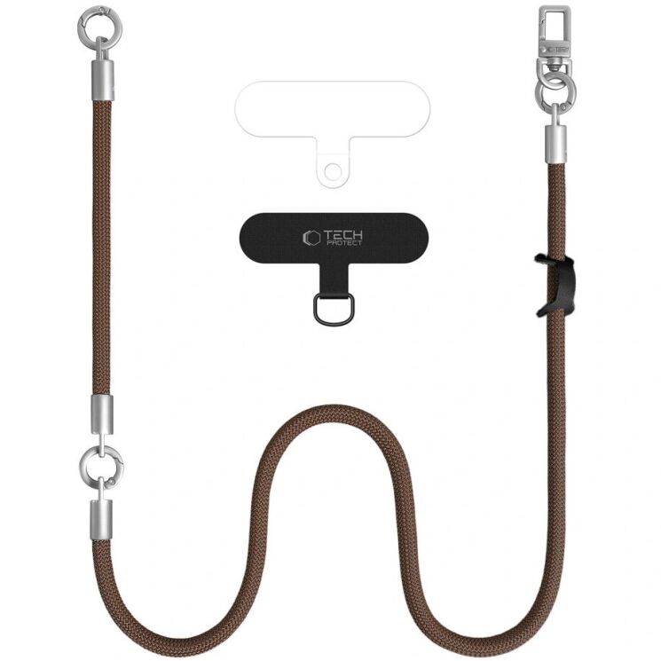 Набор ремешков Tech-Protect C10S Rope Crossbody - Brown / Titanium (983019ZT) Набор ремешков Tech-Protect C10S Rope Crossbody - Brown / Titanium: фото 2 из 9