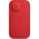 Оригинальний чехол Leather Sleeve MagSafe для Apple iPhone 12 mini (MHMR3) - Red (260156R). Фото 1 из 6
