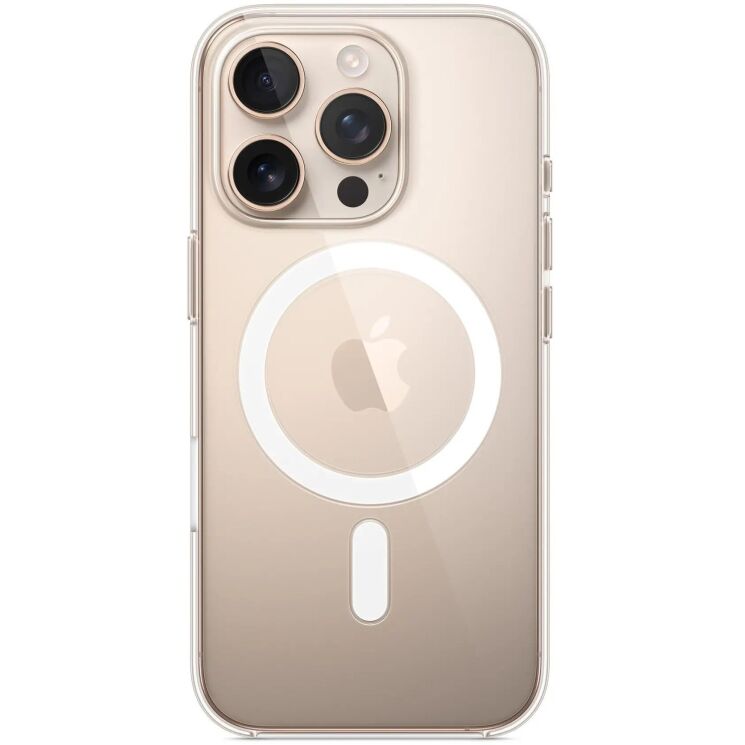 Оригинальный чехол Clear Case with MagSafe для Apple iPhone 16 Pro (MA7E4) - Transparent: фото 1 из 5