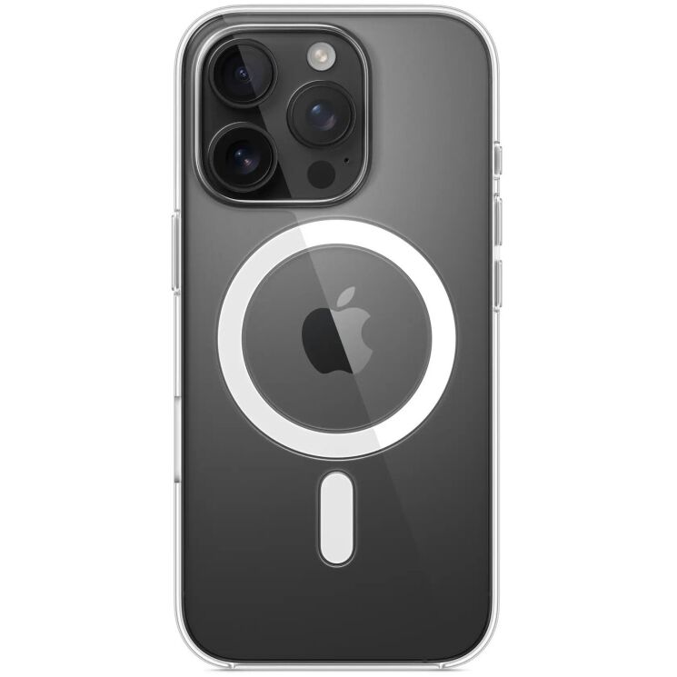 Оригинальный чехол Clear Case with MagSafe для Apple iPhone 16 Pro (MA7E4) - Transparent: фото 4 из 5