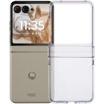 Пластиковая накладка Deexe Crystall Shell для Motorola Razr 50 / Razr 70 - Transparent: фото 1 из 7