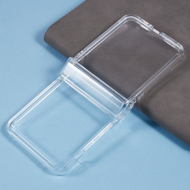 Пластиковая накладка Deexe Crystall Shell для Motorola Razr 50 / Razr 70 - Transparent: фото 5 из 7