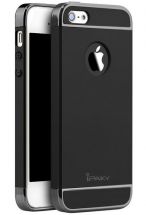 Пластиковий чохол IPAKY Slim Armor для iPhone 5/5s/SE - Black: фото 1 з 12