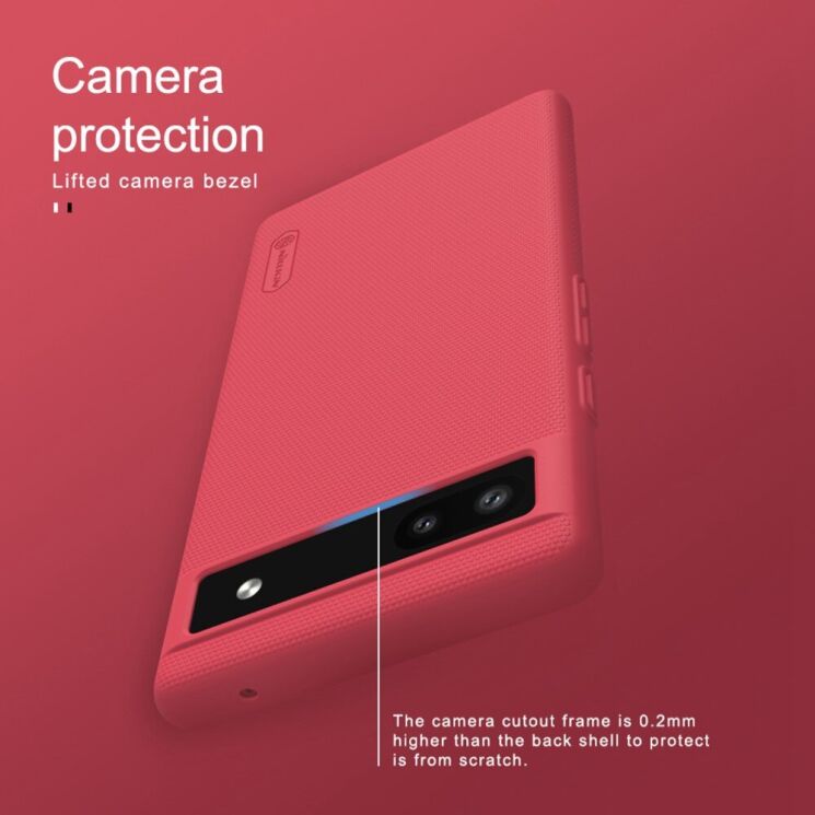 Пластиковий чохол NILLKIN Frosted Shield для Google Pixel 6a - Black: фото 8 з 12