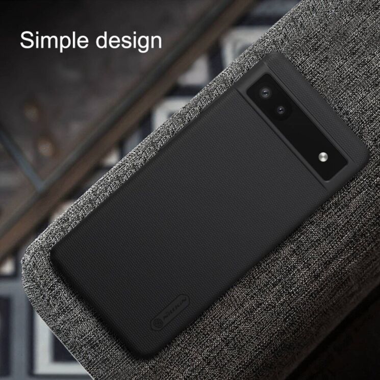 Пластиковий чохол NILLKIN Frosted Shield для Google Pixel 6a - Black: фото 10 з 12