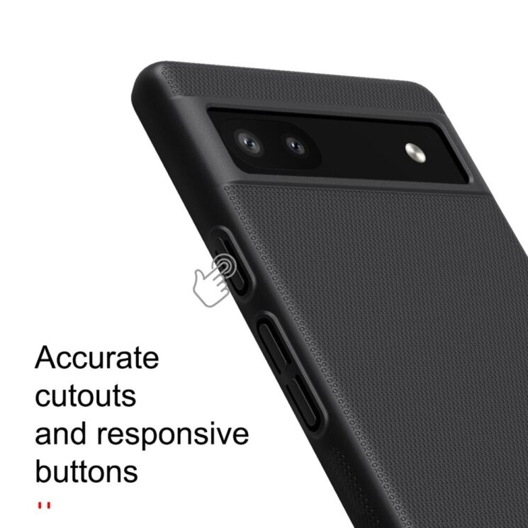 Пластиковий чохол NILLKIN Frosted Shield для Google Pixel 6a - Black: фото 9 з 12