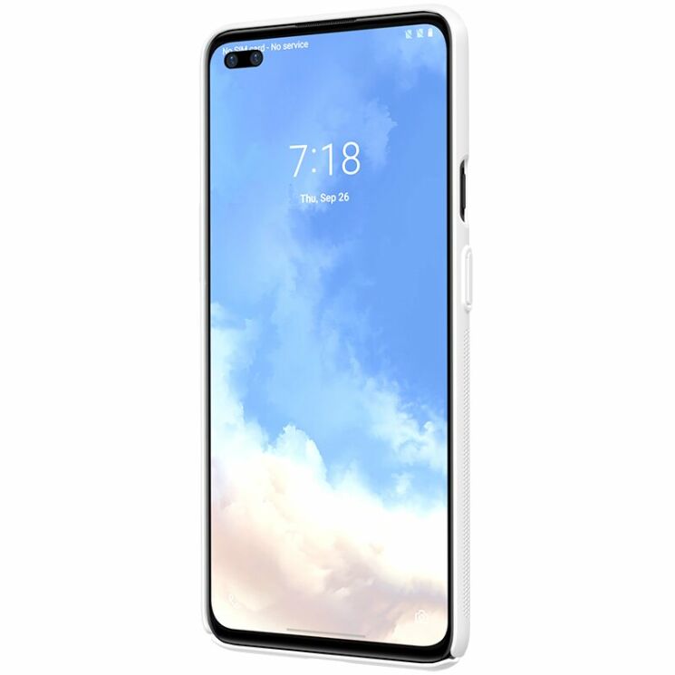 Пластиковый чехол NILLKIN Frosted Shield для OnePlus Nord - White: фото 3 из 16