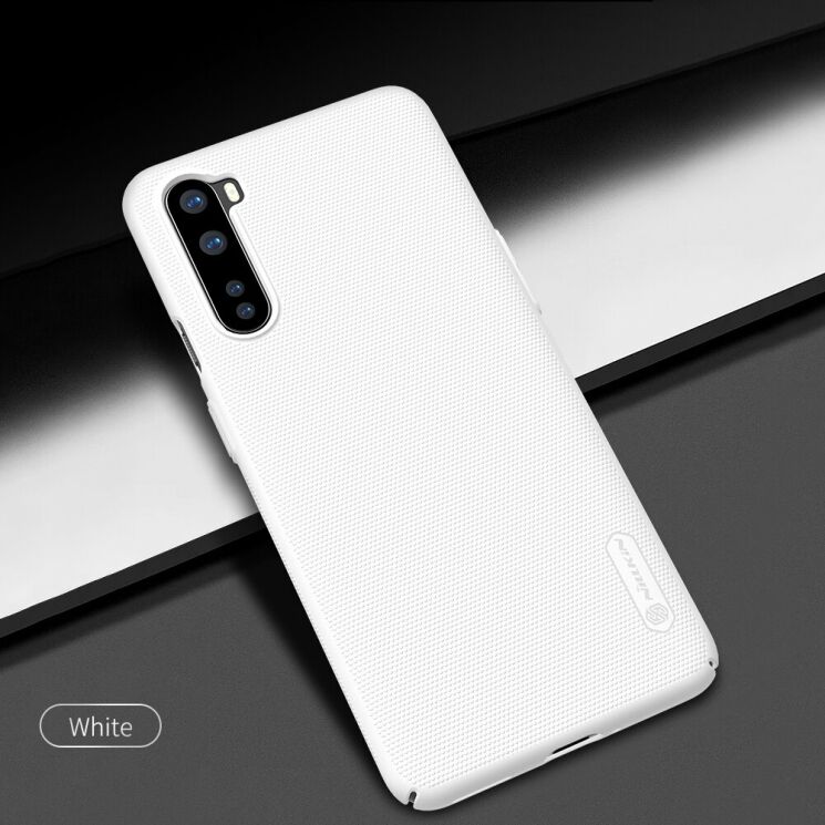 Пластиковый чехол NILLKIN Frosted Shield для OnePlus Nord - White: фото 4 из 16