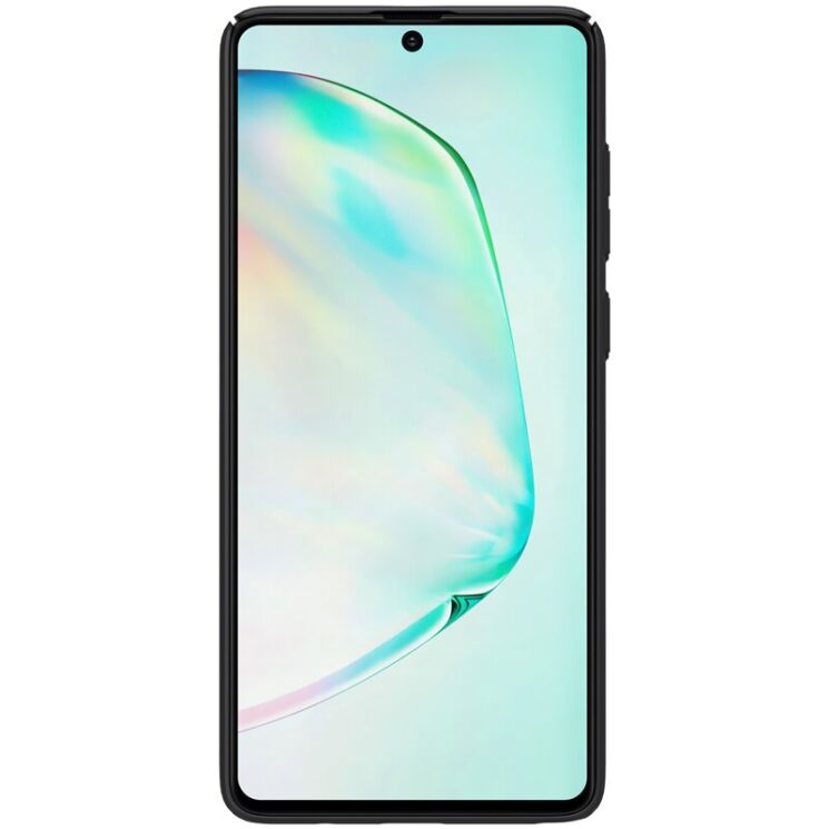 Пластиковий чохол NILLKIN Frosted Shield для Samsung Galaxy Note 10 Lite (N770) - Black: фото 3 з 16