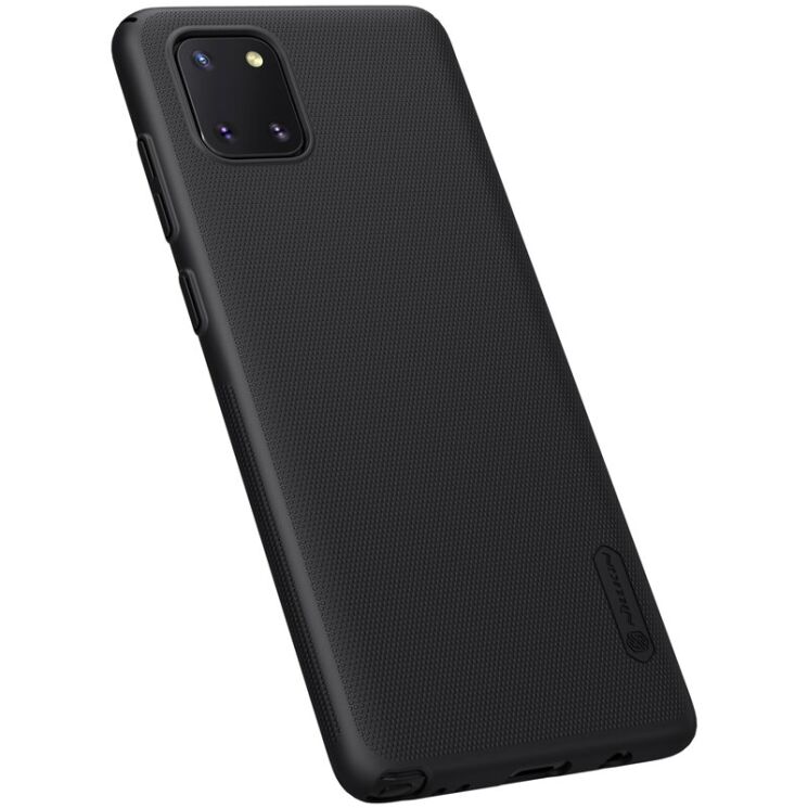 Пластиковий чохол NILLKIN Frosted Shield для Samsung Galaxy Note 10 Lite (N770) - Black: фото 6 з 16
