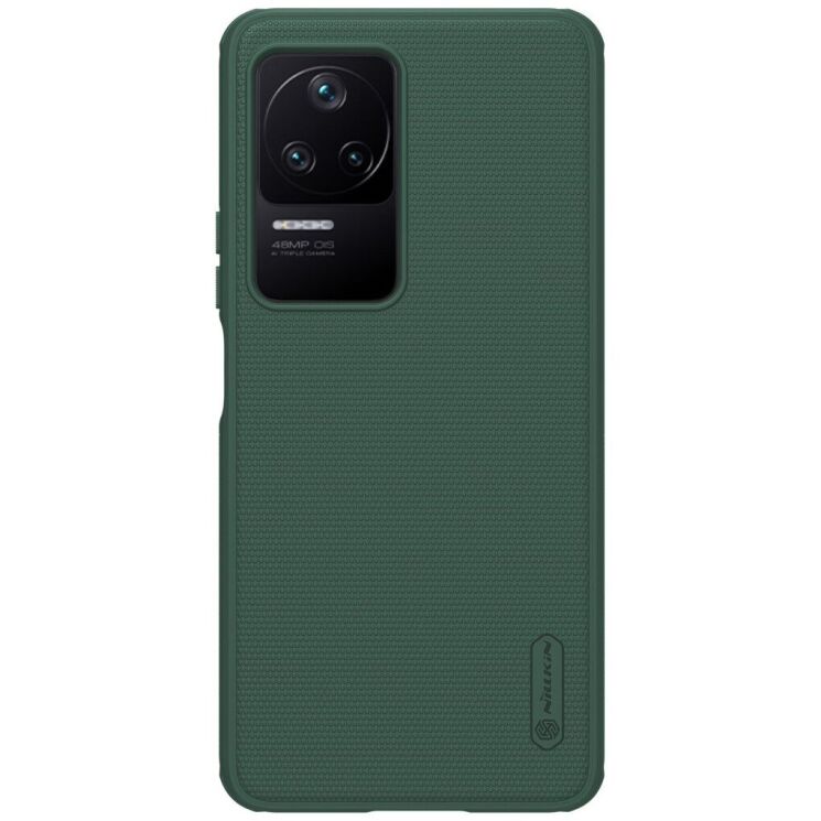 Пластиковый чехол NILLKIN Frosted Shield для Xiaomi Poco F4 / Redmi K40S - Green: фото 1 из 17