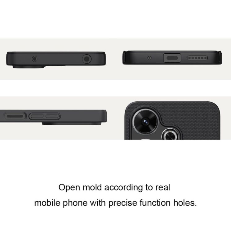 Пластиковый чехол NILLKIN Frosted Shield для Xiaomi Redmi 13 - Black: фото 10 из 18