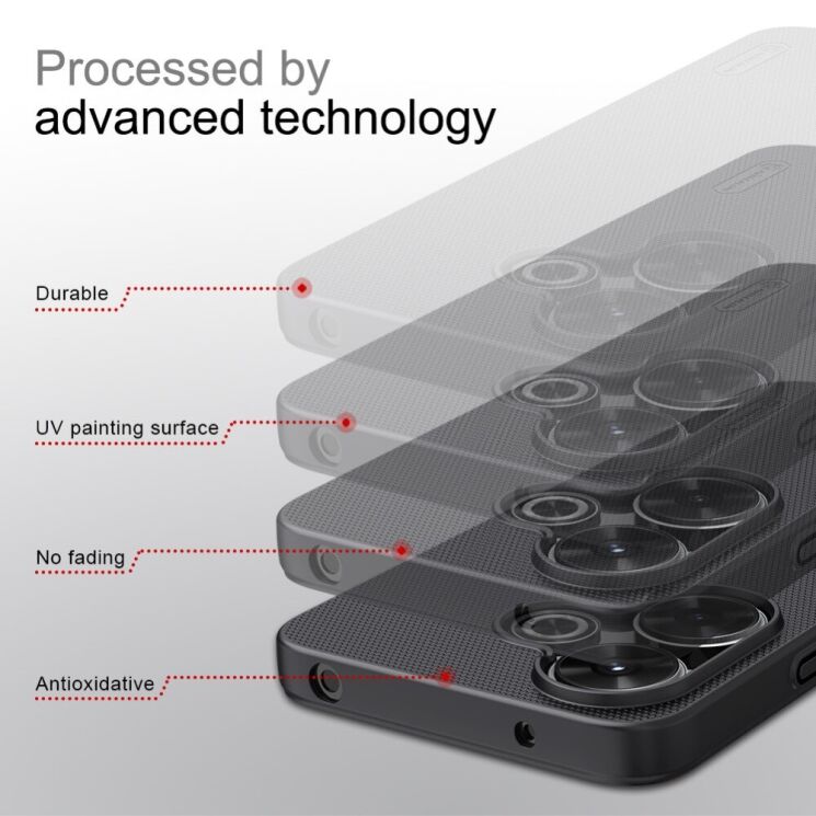 Пластиковый чехол NILLKIN Frosted Shield для Xiaomi Redmi 13 - Black: фото 11 из 18