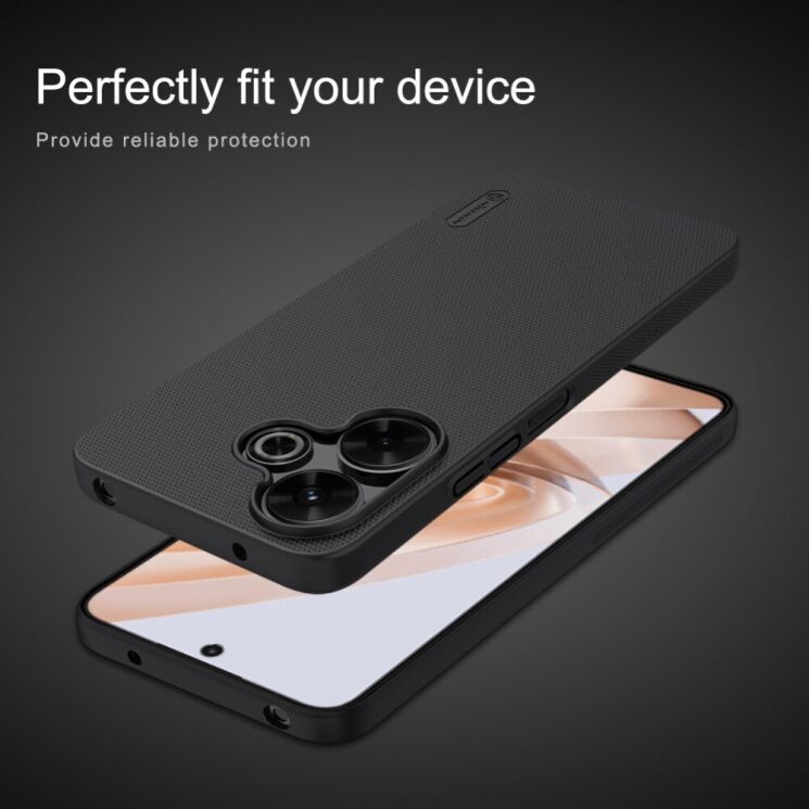 Пластиковый чехол NILLKIN Frosted Shield для Xiaomi Redmi 13 - Black: фото 14 из 18