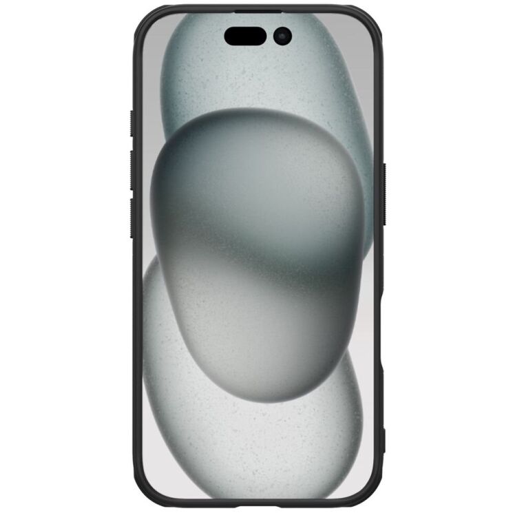Пластиковый чехол NILLKIN Frosted Shield Pro Magnetic для Apple iPhone 16 - Black: фото 4 из 12