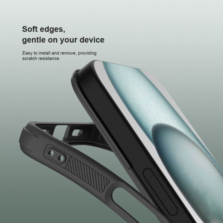 Пластиковый чехол NILLKIN Frosted Shield Pro Magnetic для Apple iPhone 16 - Black: фото 11 из 12