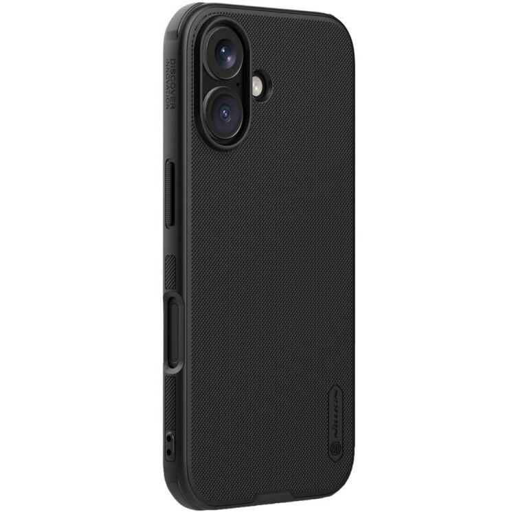 Пластиковый чехол NILLKIN Frosted Shield Pro Magnetic для Apple iPhone 16 - Black: фото 2 из 12