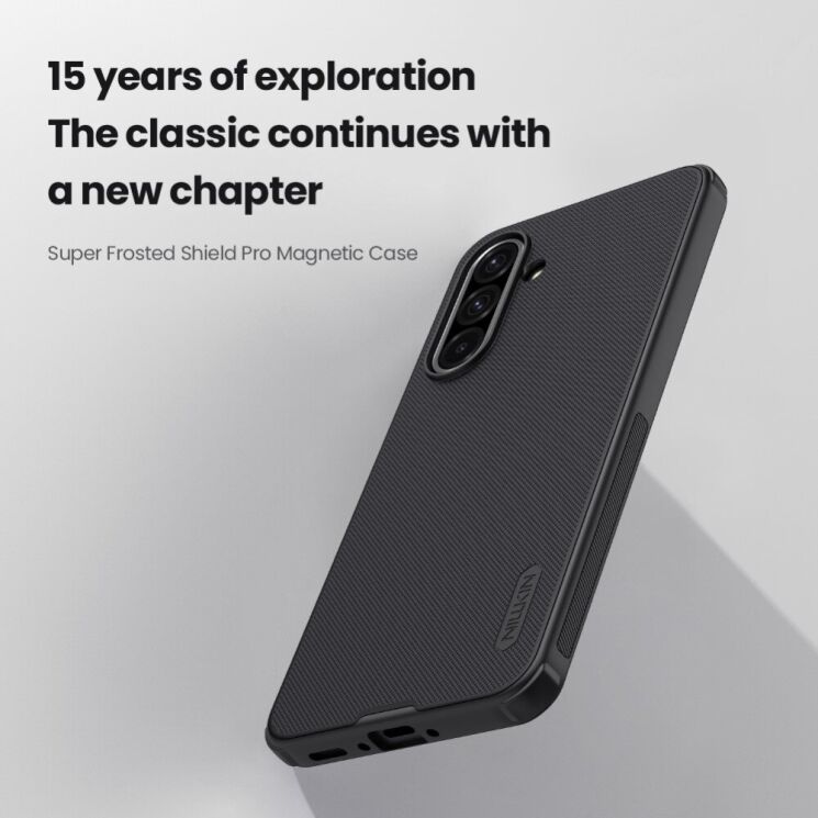 Пластиковый чехол NILLKIN Frosted Shield Pro Magnetic для Samsung Galaxy A36 (A366) - Black: фото 8 из 19