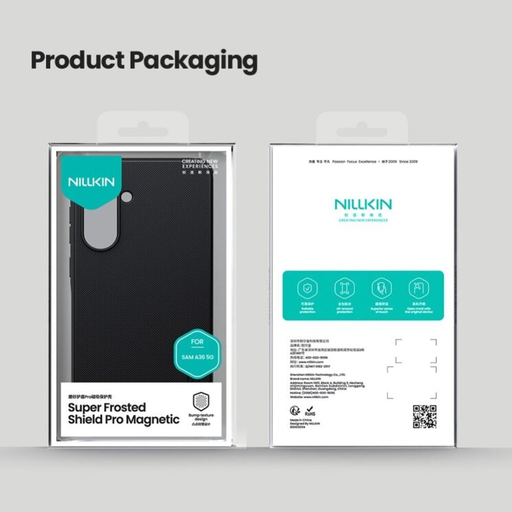 Пластиковый чехол NILLKIN Frosted Shield Pro Magnetic для Samsung Galaxy A36 (A366) - Black: фото 19 из 19