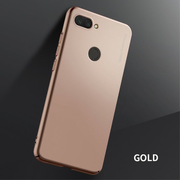 Пластиковый чехол X-LEVEL Slim для Xiaomi Mi 8 Lite - Gold: фото 1 из 6