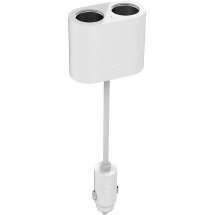 Разветвитель прикуривателя Xiaomi Roidmi 1 to 2 charger adapter (8A) GDS4054RT - White: фото 1 из 4